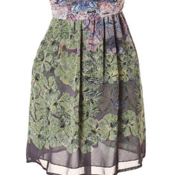 🧚🏻♀️URBAN OUTFITTERS🧚🏻♀️LILLYPAD PRINT DRESS - Picture 4 of 7